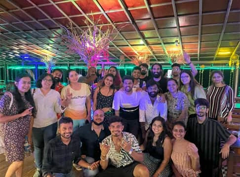 Team party at Yellow Slice