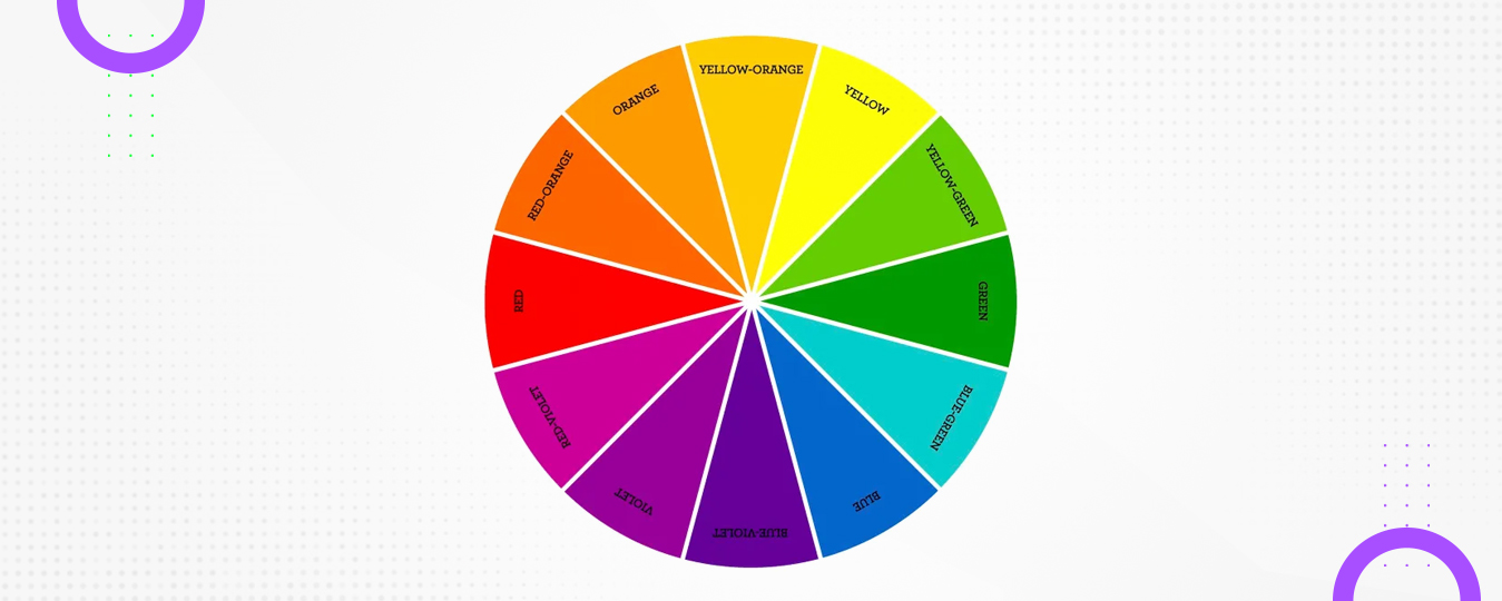 color wheel split complementary colors