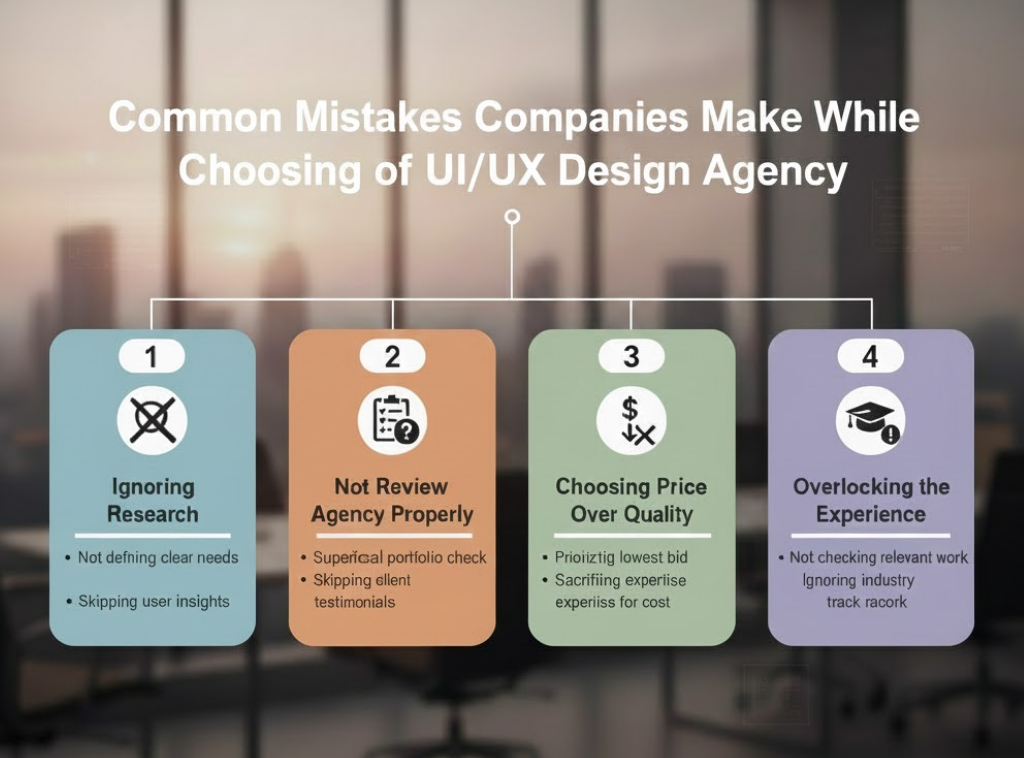 Common Mistakes Companies Made While Choosing UI_UX Design Agency (Checklist)